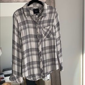 Rails Black and White Flannel